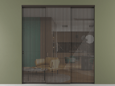 Перегородка Формато внутри проёма 3 створки