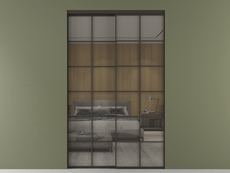 Перегородка Formato внутри проёма 2 створки