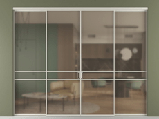 Перегородка Formato внутри проёма 4 створки