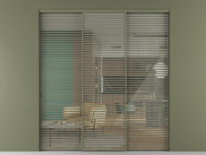 Перегородка Формато внутри проёма 3 створки