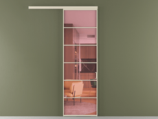 Перегородка Formato вдоль стены 1 створка