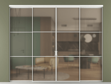 Перегородка Formato внутри проёма 4 створки