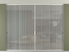 Перегородка Formato внутри проёма скрытое крепление в потолок 4 створки