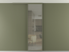 Перегородка Formato вдоль стены на потолок 1 створка