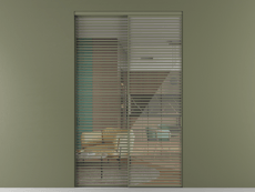 Перегородка Формато внутри проёма 2 створки