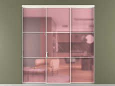 Перегородка Формато внутри проёма 3 створки