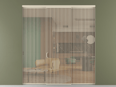 Перегородка Formato внутри проёма 3 створки