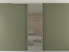 Перегородка Formato вдоль стены на потолок 1 створка