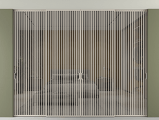 Перегородка Formato внутри проёма скрытое крепление в потолок 4 створки