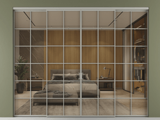 Перегородка Formato внутри проёма 4 створки