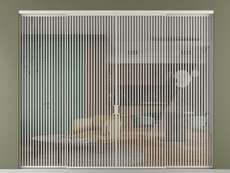 Перегородка Formato внутри проёма 4 створки