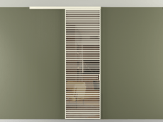 Перегородка Formato вдоль стены на потолок 1 створка