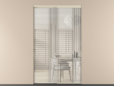 Перегородка Mosaic внутри проёма 2 створки