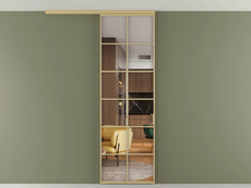 Перегородка Формато вдоль стены на потолок 1 створка