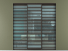 Перегородка Формато внутри проёма 3 створки