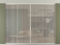 Перегородка Formato внутри проёма скрытое крепление в потолок 4 створки