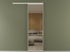 Перегородка Формато вдоль стены 1 створка