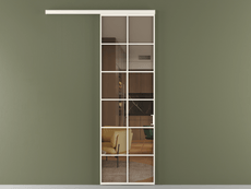 Перегородка Formato вдоль стены 1 створка