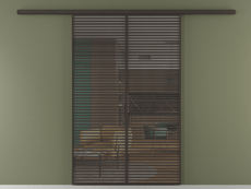 Перегородка Formato вдоль стены 2 створки