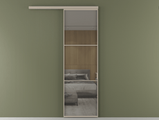 Перегородка Formato вдоль стены 1 створка