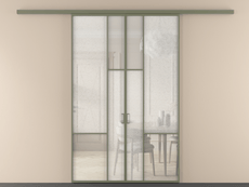 Перегородка Мозаик вдоль стены 2 створки