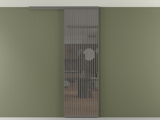 Перегородка Формато вдоль стены на потолок 1 створка