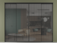 Перегородка Formato внутри проёма 4 створки