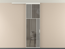 Перегородка Мозаик вдоль стены на потолок 1 створка