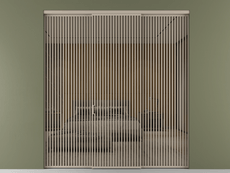 Перегородка Formato внутри проёма 3 створки