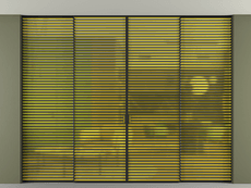 Перегородка Формато внутри проёма скрытое крепление в потолок 4 створки