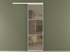 Перегородка Formato вдоль стены 1 створка