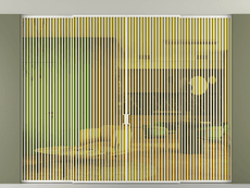 Перегородка Formato внутри проёма четырёхстворчатая со скрытым креплением в потолок