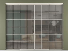 Перегородка Формато внутри проёма 4 створки