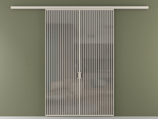 Перегородка Formato вдоль стены 2 створки