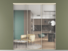 Перегородка Formato внутри проёма 3 створки