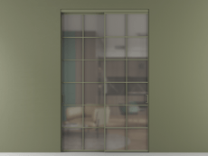 Перегородка Формато внутри проёма 2 створки