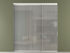 Перегородка Formato внутри проёма 3 створки с синхронным механизмом