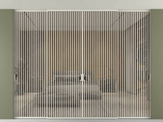 Перегородка Formato внутри проёма скрытое крепление в потолок 4 створки