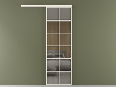 Перегородка Formato вдоль стены 1 створка