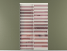 Перегородка Formato внутри проёма 2 створки