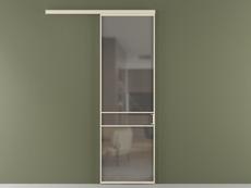 Перегородка Formato вдоль стены 1 створка