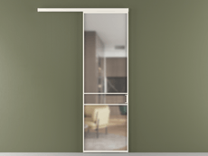 Перегородка Formato вдоль стены 1 створка