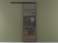 Перегородка Formato вдоль стены 1 створка