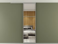 Перегородка Формато вдоль стены на потолок 1 створка