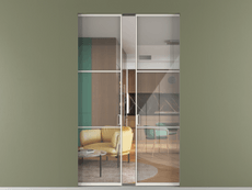 Перегородка Formato скрытый пенал 2 створки