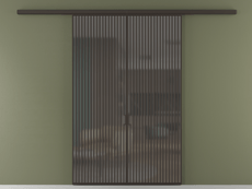 Перегородка Formato вдоль стены 2 створки