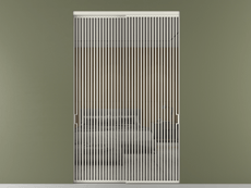 Перегородка Formato внутри проёма 2 створки