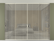 Перегородка Formato внутри проёма скрытое крепление в потолок 4 створки