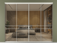 Перегородка Formato внутри проёма 4 створки