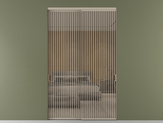 Перегородка Formato внутри проёма 2 створки